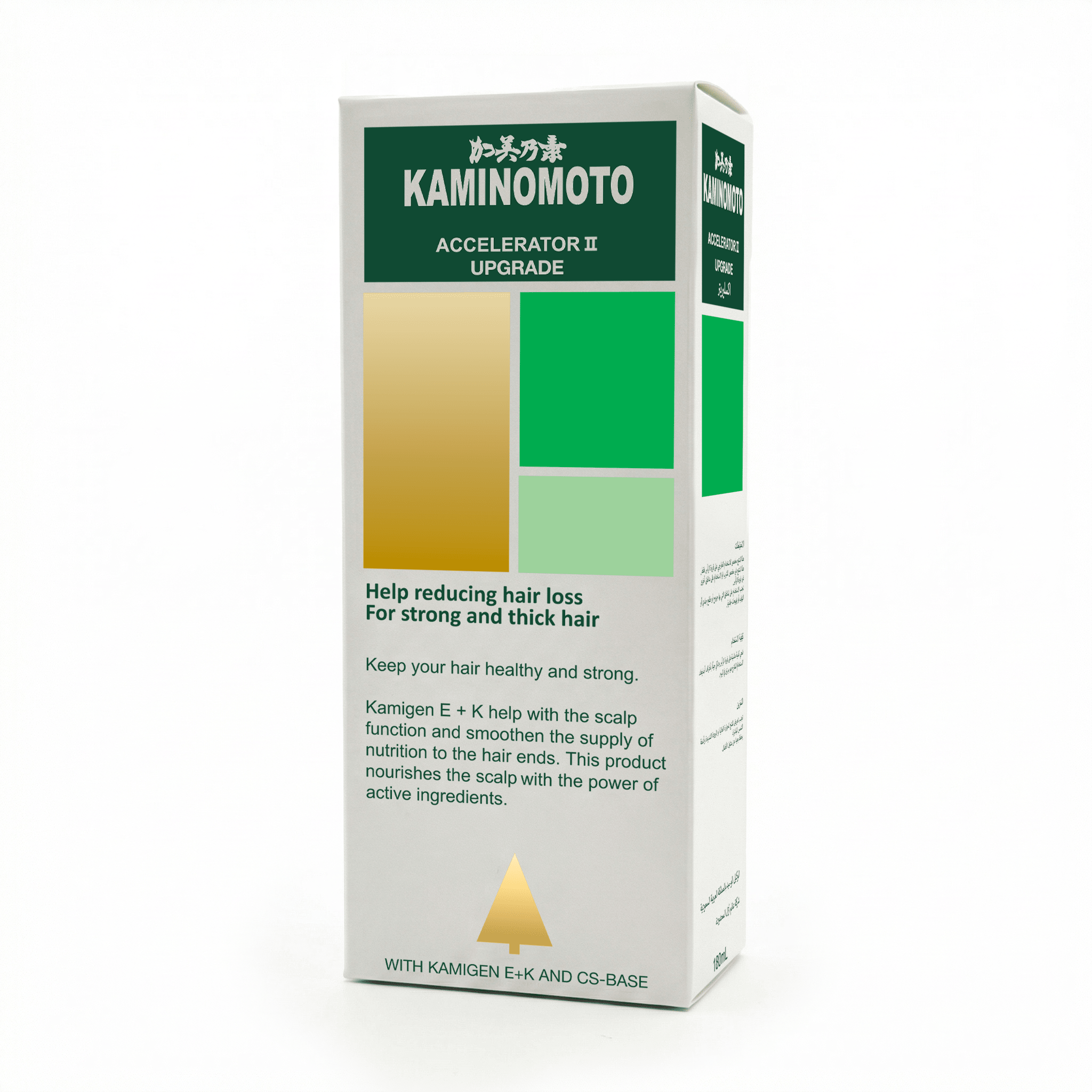 كامينوموتو أكسلريتور الذهبي 180 مل | مسرّع نمو الشعر وتقليل التساقط | الأصلي من اليابان - SabaShop.com
