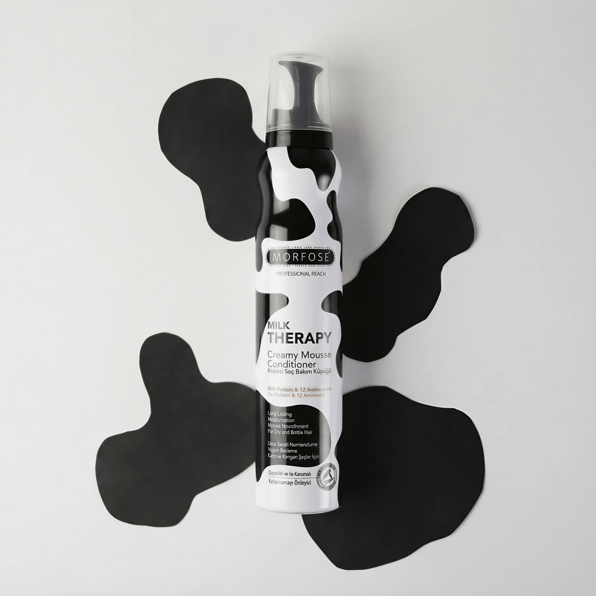 مورفوس ميلك ثيرابي موس رغوي 200 مل – تثبيت خفيف للشعر المصبوغ وتحديد الكيرلي - SabaShop.com