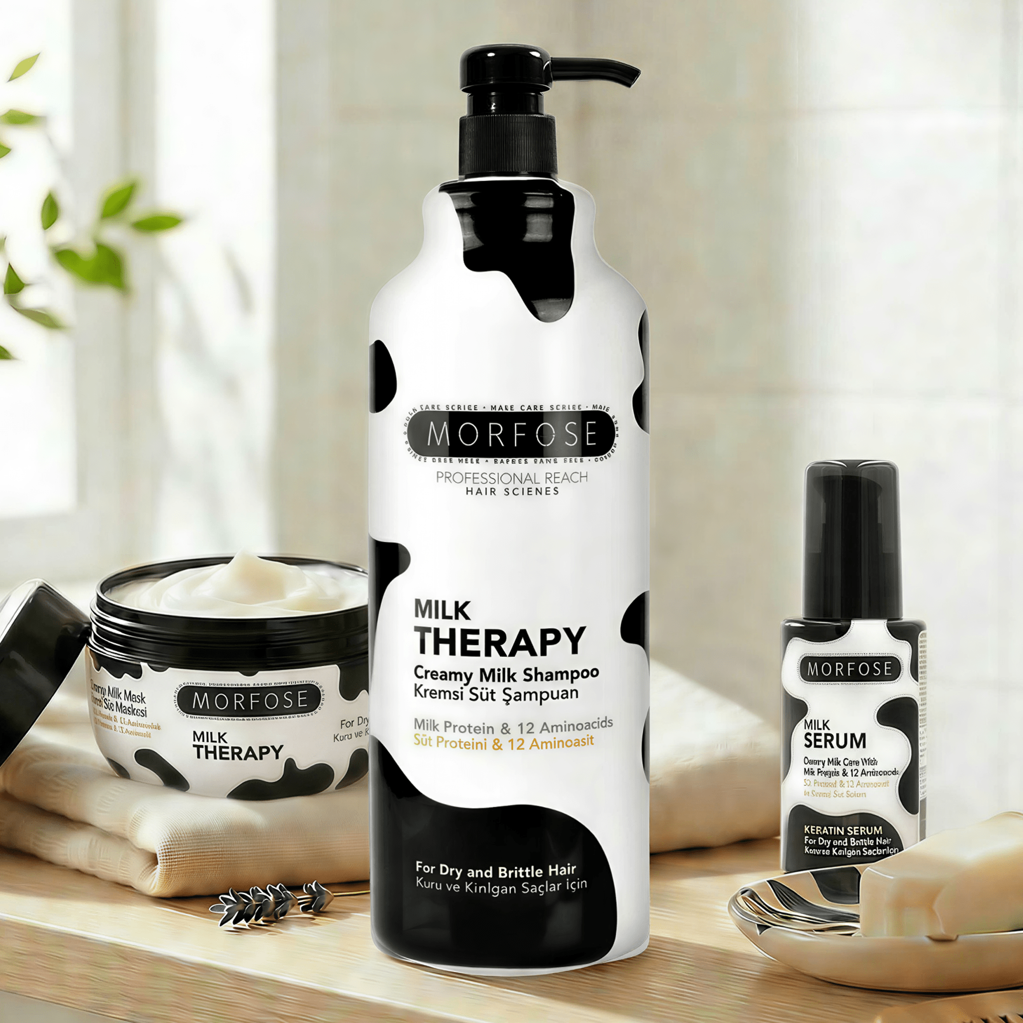 مورفوس ميلك ثيرابي شامبو كريمي بالحليب 1000 مل - SabaShop.com