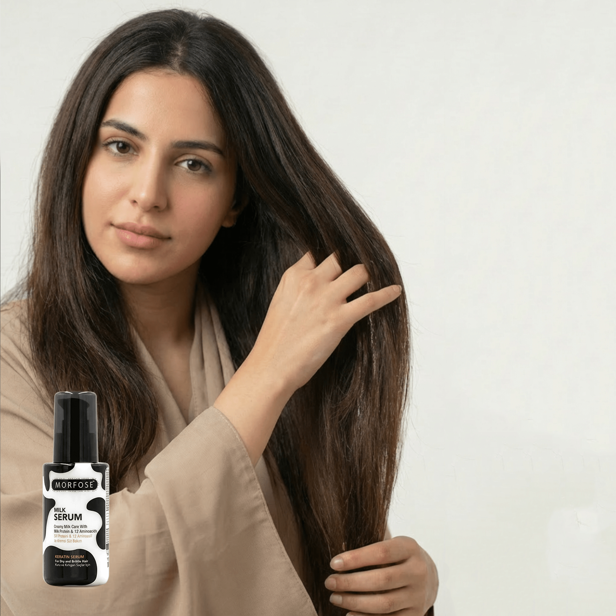 مورفوس ميلك ثيرابي سيروم الشعر بالحليب 100 مل – لمعان ونعومة وتقليل الهيشان - SabaShop.com