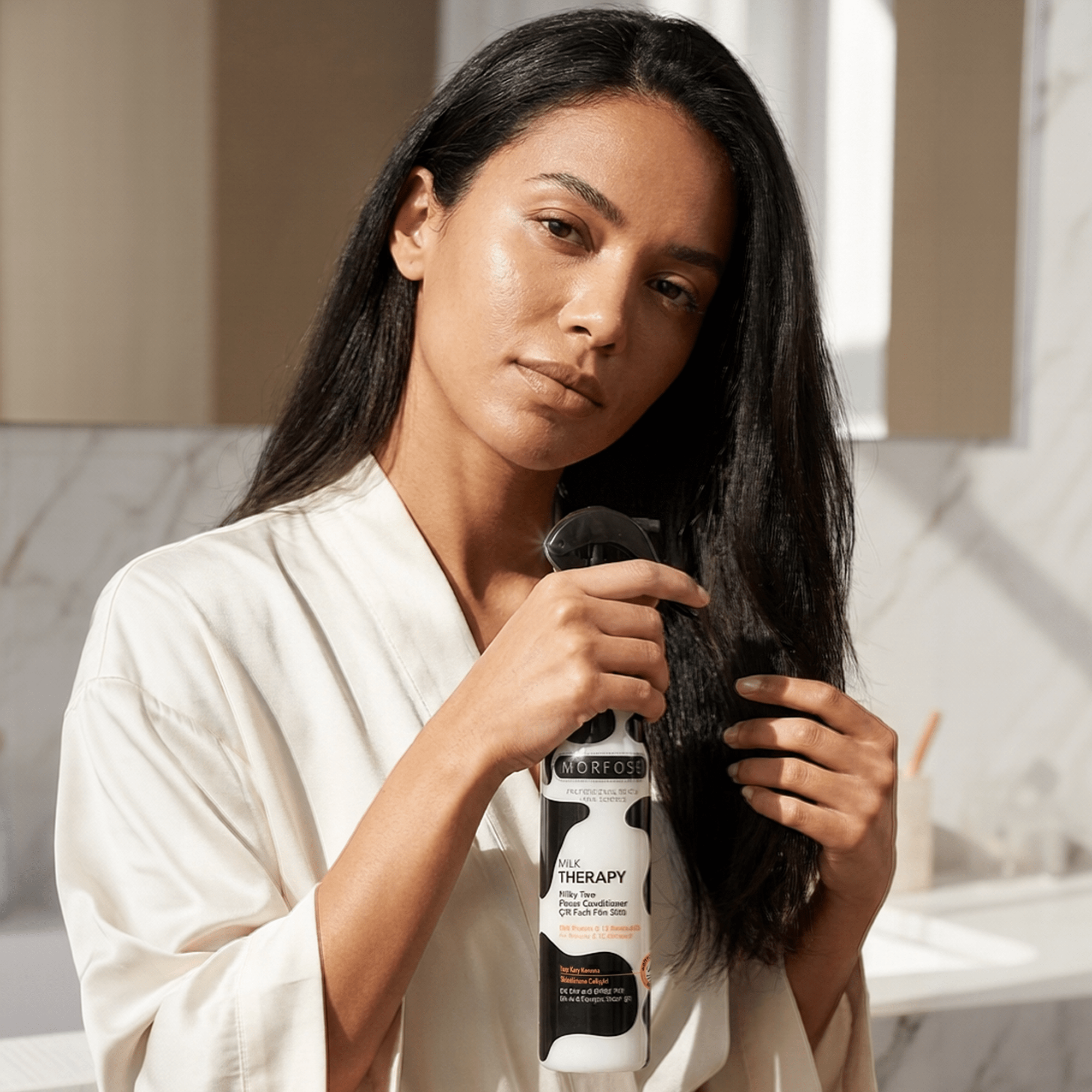 مورفوس ميلك ثيرابي ليف إن 400 مل | بلسم بدون شطف لفك تشابك الشعر وحمايته من الحرارة - SabaShop.com