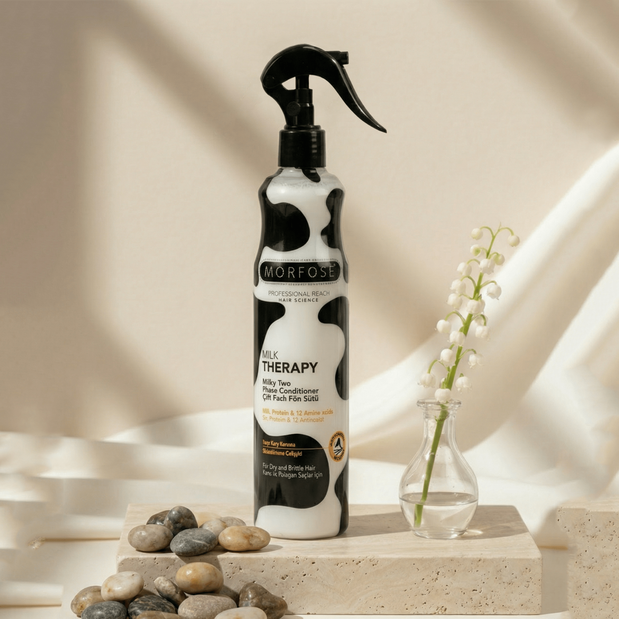 مورفوس ميلك ثيرابي ليف إن 400 مل | بلسم بدون شطف لفك تشابك الشعر وحمايته من الحرارة - SabaShop.com